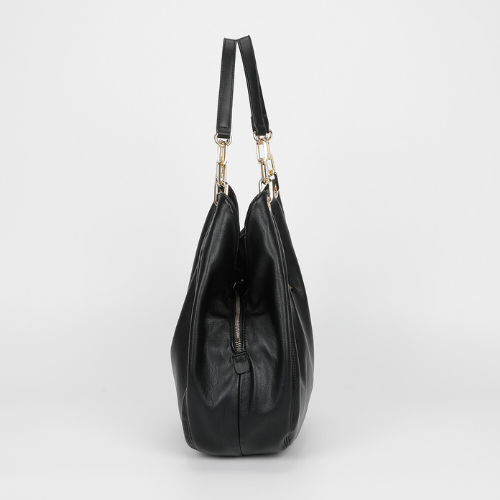 BORSA HOBO CON DETTAGLIO OCCHIELLI NERO