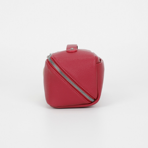 BEAUTY CASE SET DA 3 CON CUORE PANNA/CICLAMINO