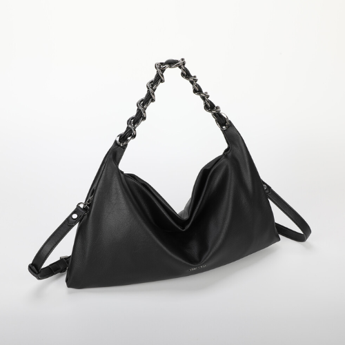 BORSA A SPALLA PICCOLA CON CATENA NERO