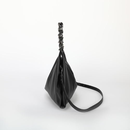 BORSA A SPALLA PICCOLA CON CATENA NERO