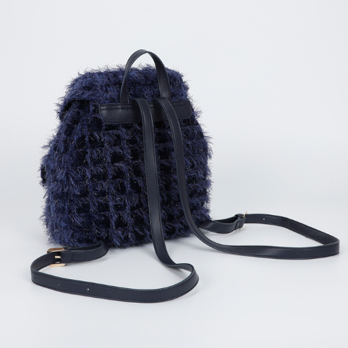 ZAINO IN TWEED BLU