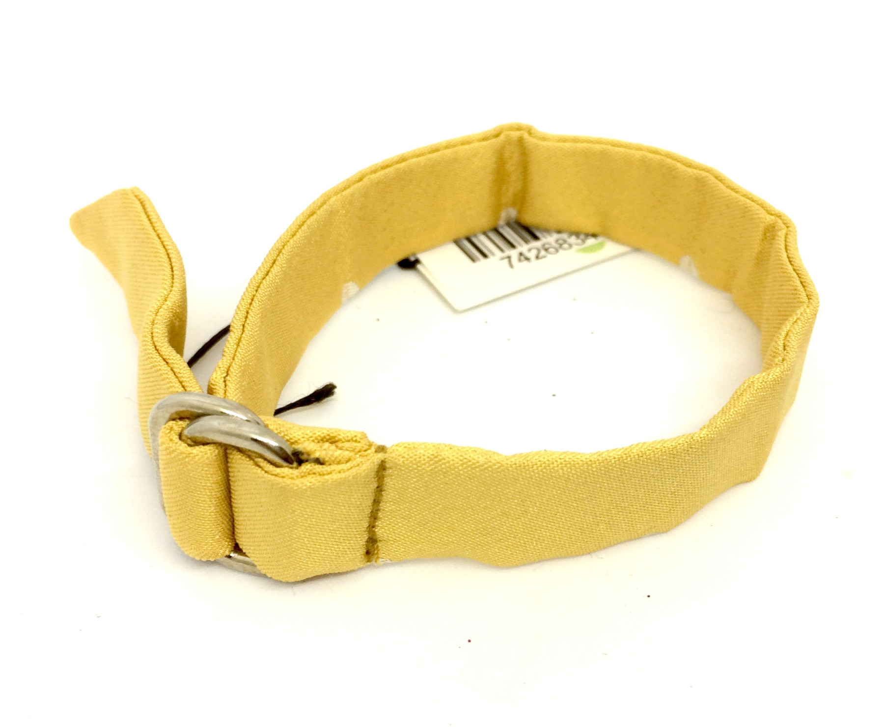 bracciale regolabile in seta gialla art. B000066