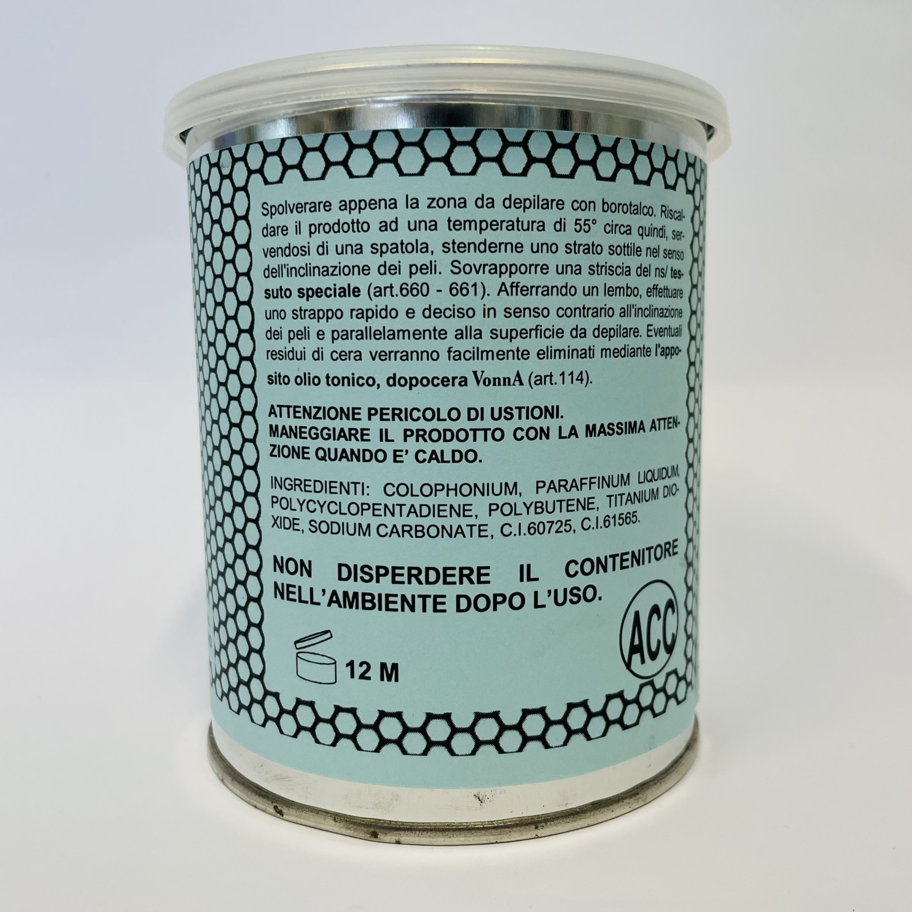 VONNA CERA Liposolubile TITANIO 700ML vaso