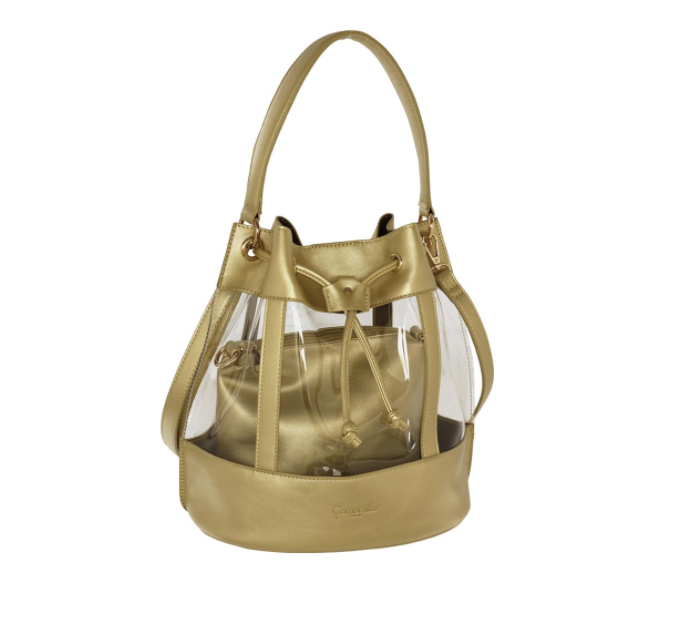 BORSA A SECCHIELLO 2 WAY ORO A-CRYSTAL