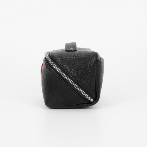 BEAUTY CASE SET DA 3 CON CUORE NERO/ROSSO