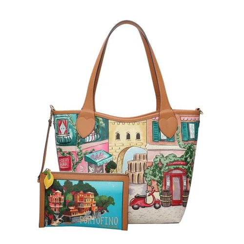 Borsa Tote Reversibile Viva Italia Postcard