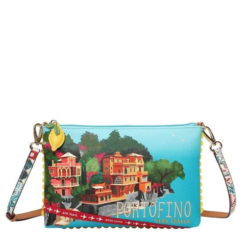 Borsa Pochette Viva Italia Postcard