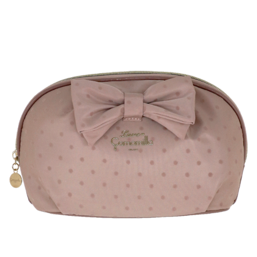 POUCH L POLKA GLAM ROSA