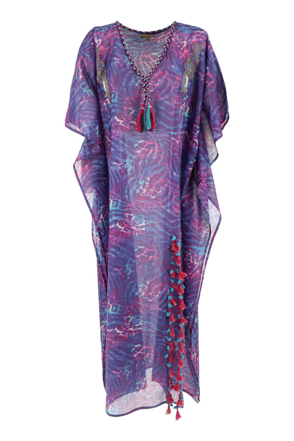 KAFTANO LUNGO MOIRA FUCSIA