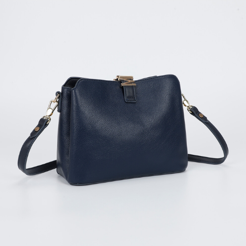 BORSA A TRACOLLA CON LETTERE MIMI-MUA BLU