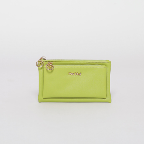 PORTAOGGETTI CON DOPPIA ZIP - VERDE LIME