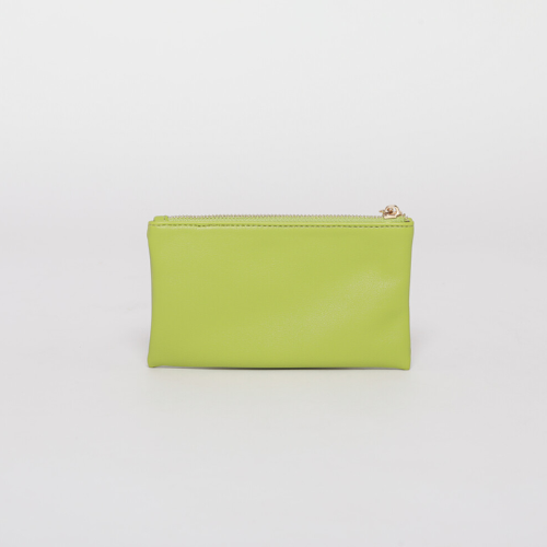 PORTAOGGETTI CON DOPPIA ZIP - VERDE LIME