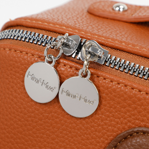 BEAUTY CASE SET DA 3 CON CUORE CUOIO/MORO