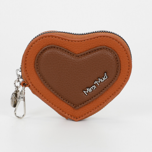 BEAUTY CASE SET DA 3 CON CUORE CUOIO/MORO