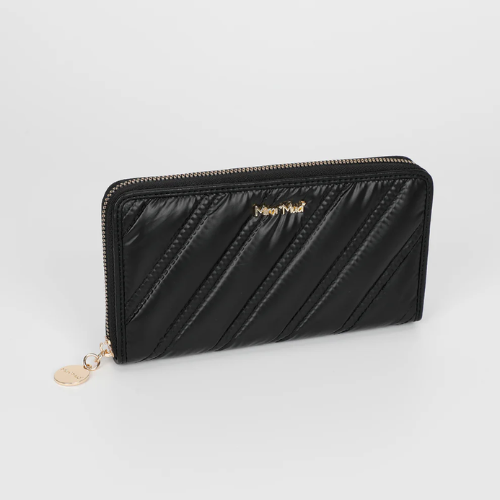 PORTAFOGLIO GRANDE IN PIUMINO NERO