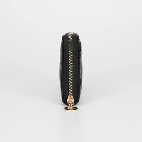 PORTAFOGLIO GRANDE IN PIUMINO NERO