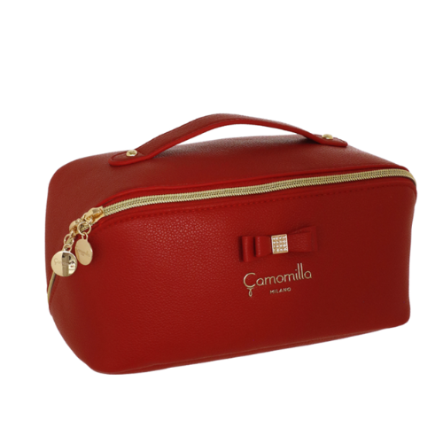 BEAUTY BAG M CAMILLE ROSSO