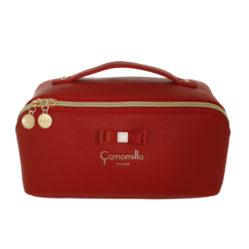 BEAUTY BAG M CAMILLE ROSSO