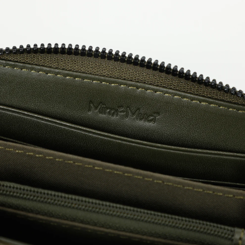 PORTAFOGLIO MEDIO IN PIUMINO VERDE MILITARE