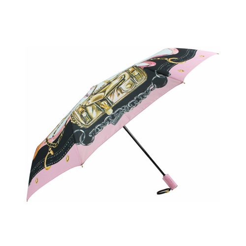 OMBRELLO OPENCLOSE A NERO ROSA FANTASIA