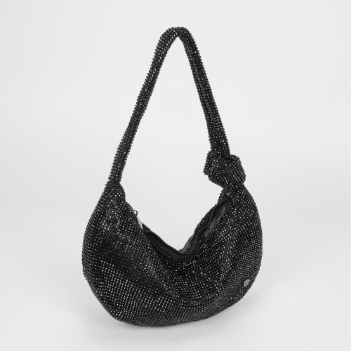 BORSA MORBIDA CON NODO NERO