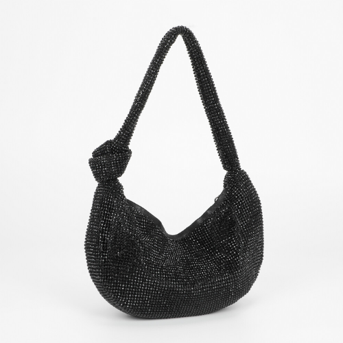 BORSA MORBIDA CON NODO NERO