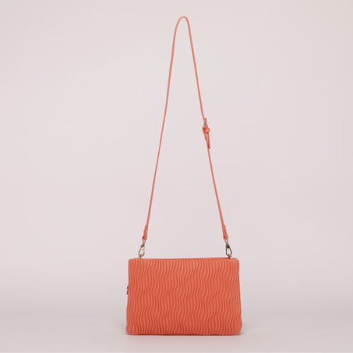 BORSA A BUSTA EFFETTO ONDULATO - ARANCIO