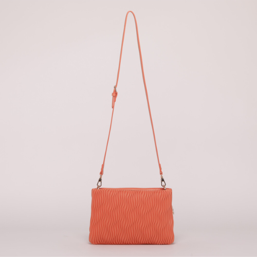 BORSA A BUSTA EFFETTO ONDULATO - ARANCIO