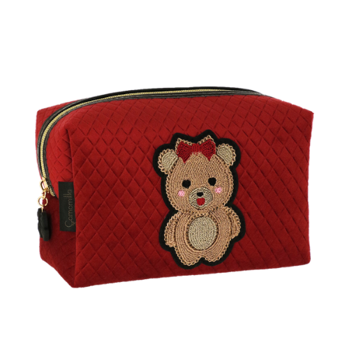 NECESSAIRE L TEDDY CHIC ROSSO