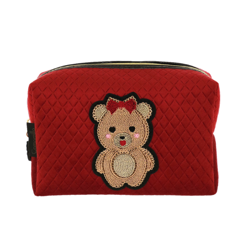NECESSAIRE L TEDDY CHIC ROSSO