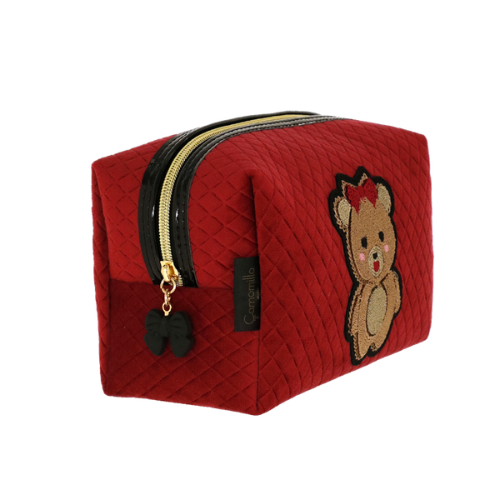 NECESSAIRE L TEDDY CHIC ROSSO