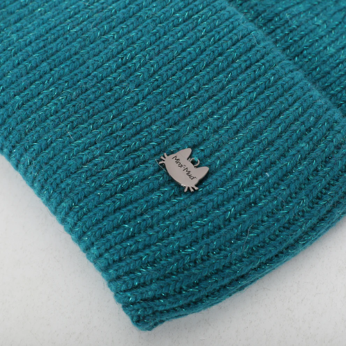 BERRETTO CON LUREX - BLU OTTANIO