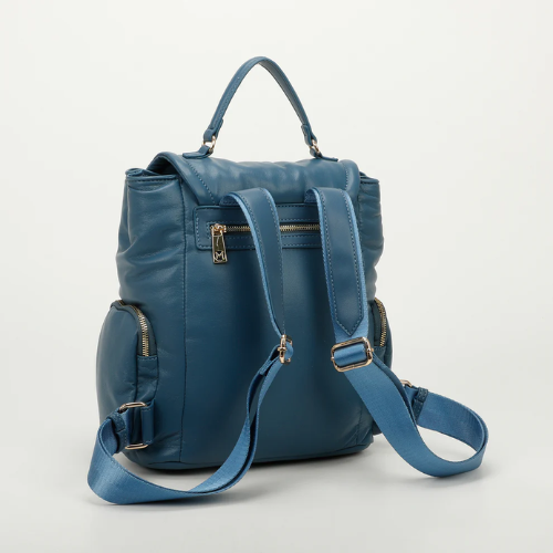 ZAINO PUFF BLU OTTANIO
