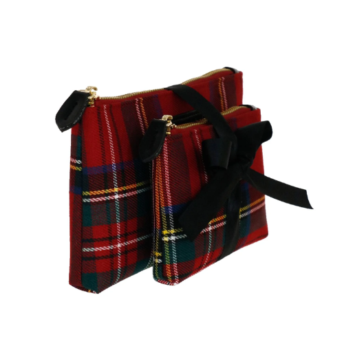 SET BUSTE TARTAN TOUCH ROSSO