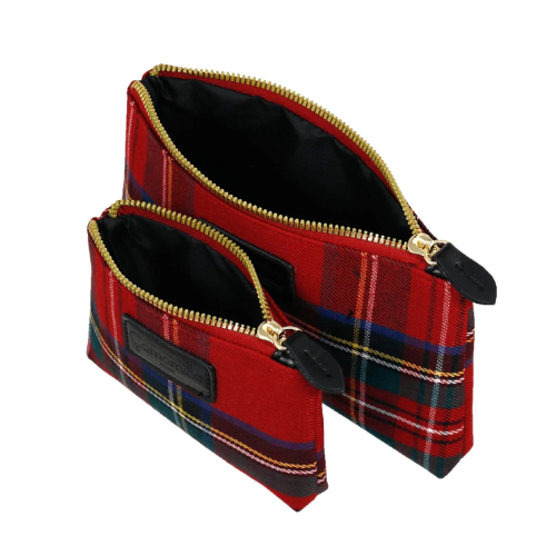 SET BUSTE TARTAN TOUCH ROSSO