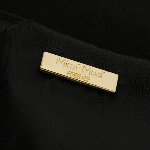 BORSA A MANO CON CATENA E PAILLETTES ORO