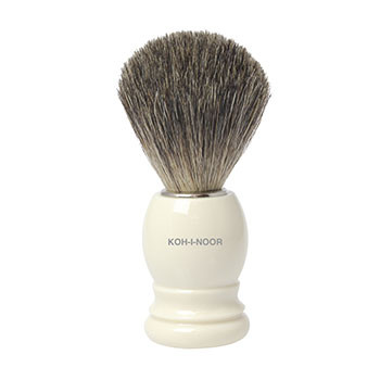 PENNELLO DA BARBA TASSO ECOLOGICO AVORIO ø21 