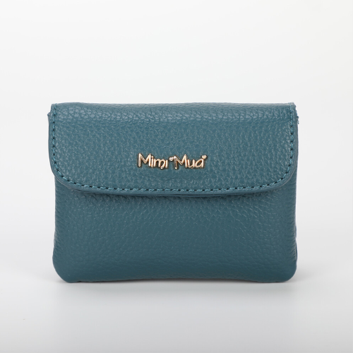 PORTACARTE PICCOLO CON PATTA BLU