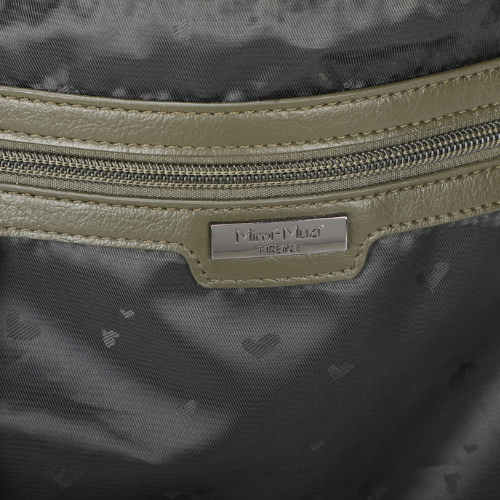 BORSA A SPALLA GRANDE CON CATENA VERDE MILITARE