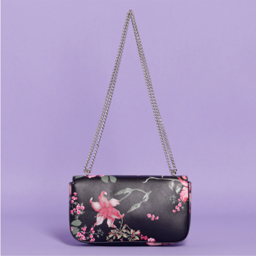 BORSA BAGUETTE FANTASIA IRIS - Fuxia/Nero 