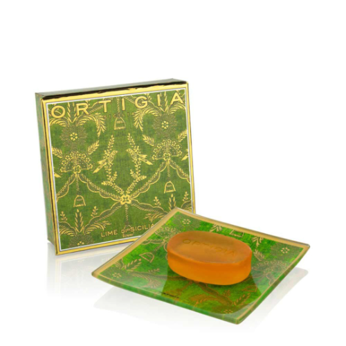 Lime di Sicilia Glass Plate and Soap 40gr