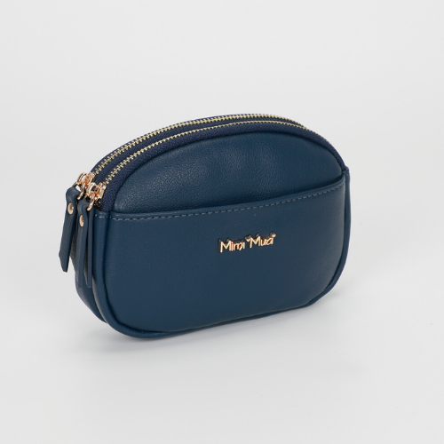 PORTAMONETE STONDATO BASIC BLU