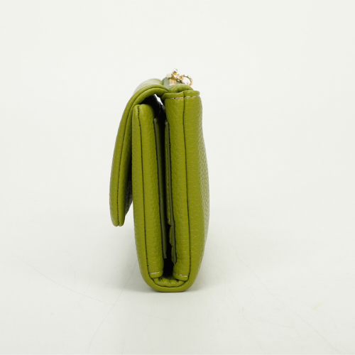 PORTAFOGLIO GRANDE MORBIDO CON PATTA - VERDE OLIVA