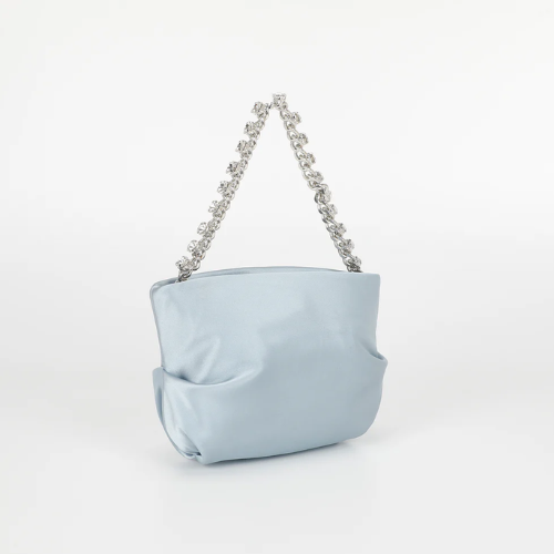BORSA IN RASO AZZURRA 