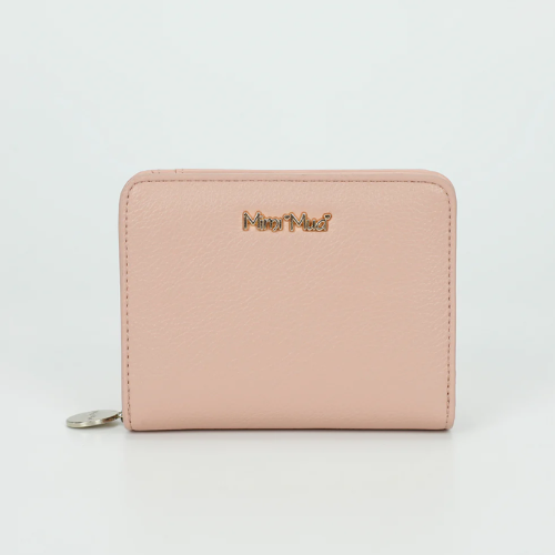 PORTAFOGLIO MEDIO CON ZIP ROSA 