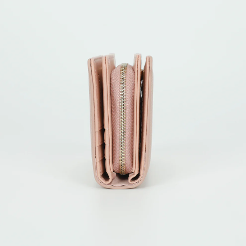 PORTAFOGLIO MEDIO CON ZIP ROSA 