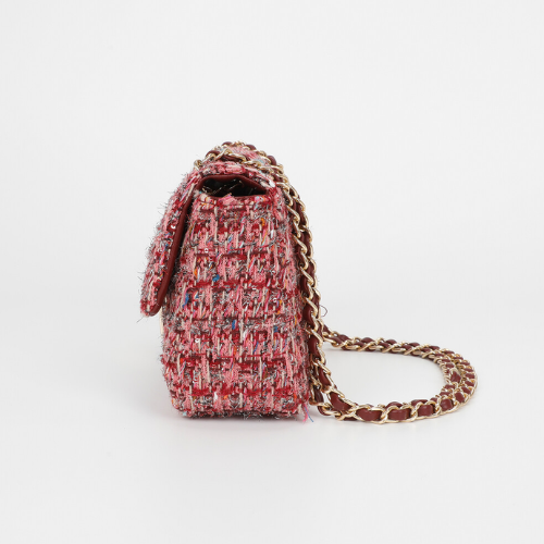 BORSA A TRACOLLA IN TESSUTO MOSTO