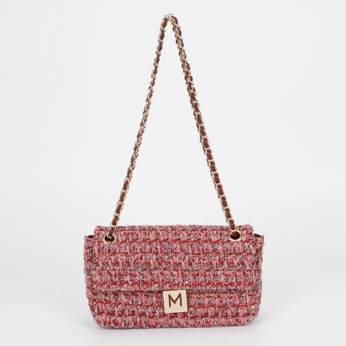 BORSA A TRACOLLA IN TESSUTO MOSTO