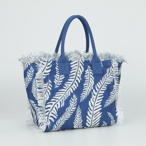 BORSA SHOPPER PICCOLA IN FANTASIA BLU 