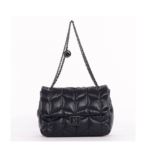 BORSA A SPALLA MATELASSE NERA